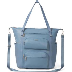 imageBaggallini Nolita Convertible Backpack  14x11 Inch Travel Backpack with 16 Inch Laptop Sleeve  Lightweight Luggage BackpackCornflower Twill