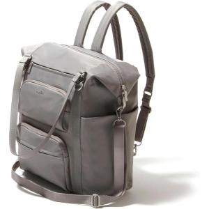 imageBaggallini Nolita Convertible Backpack  14x11 Inch Travel Backpack with 16 Inch Laptop Sleeve  Lightweight Luggage BackpackSteel Grey Twill