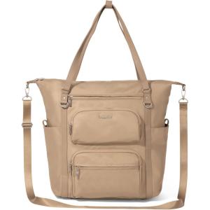imageBaggallini Nolita Convertible Backpack  14x11 Inch Travel Backpack with 16 Inch Laptop Sleeve  Lightweight Luggage BackpackTaupe Twill