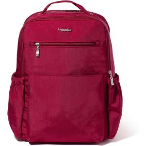imageBaggallini Tribeca Expandable Laptop Backpack  15quotx11quot Lightweight Work Travel Bag wLuggage Sleeve ampamp RFIDBeet Red