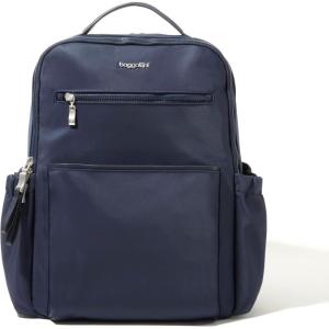 imageBaggallini Tribeca Expandable Laptop Backpack  15quotx11quot Lightweight Work Travel Bag wLuggage Sleeve ampamp RFIDFrench Navy