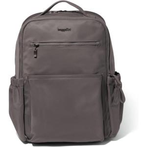 imageBaggallini Tribeca Expandable Laptop Backpack  15quotx11quot Lightweight Work Travel Bag wLuggage Sleeve ampamp RFIDSmoke Twill
