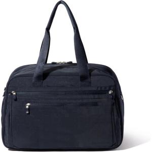 imageBaggallini Weekender Expandable Duffel  Lightweight 11x17 Inch Overnight Travel BagFrench Navy