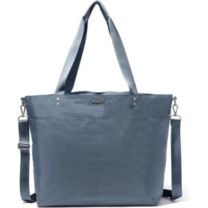 imageLarge Carryall Tote Bag for Women  Lightweight Nylon Zipper Top Weekender Travel Beach Bag Personal Item wLuggage SleeveMist