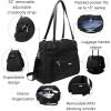 imageBaggallini Overnight Expandable Laptop Tote  Lightweight Travel Bag for WomenBlack