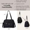 imageBaggallini Overnight Expandable Laptop Tote  Lightweight Travel Bag for WomenBlack Cheetah Emboss