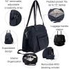 imageBaggallini Overnight Expandable Laptop Tote  Lightweight Travel Bag for WomenFrench Navy