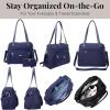 imageBaggallini Overnight Expandable Laptop Tote  Lightweight Travel Bag for WomenNavy