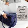 imageBaggallini Overnight Expandable Laptop Tote  Lightweight Travel Bag for WomenNavy