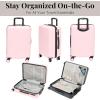 imageBaggallini Set Wave 22 4 Wheel Hardside CarryOn Luggage  Lightweight Carry On Suitcase with WheelsBagg Pink Hardside