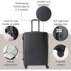 imageBaggallini Set Wave 22 4 Wheel Hardside CarryOn Luggage  Lightweight Carry On Suitcase with WheelsBlack Hardside