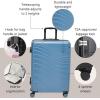 imageBaggallini Set Wave 22 4 Wheel Hardside CarryOn Luggage  Lightweight Carry On Suitcase with WheelsMist Hardside