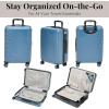 imageBaggallini Set Wave 22 4 Wheel Hardside CarryOn Luggage  Lightweight Carry On Suitcase with WheelsMist Hardside