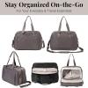 imageBaggallini Womens Getaway Split Case DuffelSmoke Twill