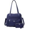imageBaggallini Overnight Expandable Laptop Tote  Lightweight Travel Bag for WomenNavy