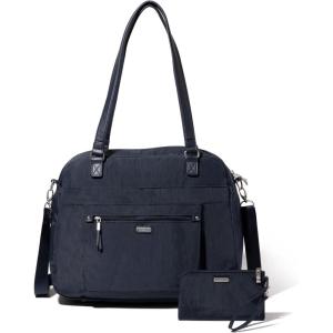 imageBaggallini Overnight Expandable Laptop Tote  Lightweight Travel Bag for WomenFrench Navy