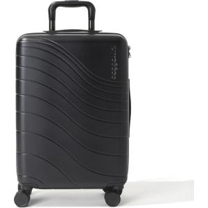imageBaggallini Set Wave 22 4 Wheel Hardside CarryOn Luggage  Lightweight Carry On Suitcase with WheelsBlack Hardside