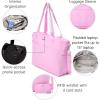 imageBaggallini Carryall Laptop ToteHibiscus Pink