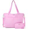 imageBaggallini Carryall Laptop ToteHibiscus Pink