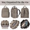 imageBaggallini Commuter Laptop Lightweight 15x11 Travel Backpack WRFID ampamp Luggage SleeveSterling Shimmer