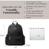 imageBaggallini Essential Laptop Backpack  16x12 Inch Travel Backpack with 16quot Laptop Sleeve  Lightweight Luggage BackpackBlack