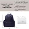 imageBaggallini Essential Laptop Backpack  16x12 Inch Travel Backpack with 16quot Laptop Sleeve  Lightweight Luggage BackpackCadet Navy