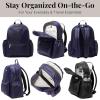 imageBaggallini Essential Laptop Backpack  16x12 Inch Travel Backpack with 16quot Laptop Sleeve  Lightweight Luggage BackpackCadet Navy