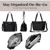 imageBaggallini Essential Laptop Tote  Work Tote Bag with Laptop Sleeve  Lightweight Travel Crossbody Shoulder Bag for WomenBlack