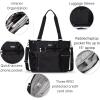 imageBaggallini Essential Laptop Tote  Work Tote Bag with Laptop Sleeve  Lightweight Travel Crossbody Shoulder Bag for WomenBlack
