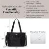imageBaggallini Essential Laptop Tote  Work Tote Bag with Laptop Sleeve  Lightweight Travel Crossbody Shoulder Bag for WomenBlack