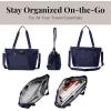 imageBaggallini Essential Laptop Tote  Work Tote Bag with Laptop Sleeve  Lightweight Travel Crossbody Shoulder Bag for WomenCadet Navy