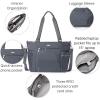 imageBaggallini Essential Laptop Tote  Work Tote Bag with Laptop Sleeve  Lightweight Travel Crossbody Shoulder Bag for WomenCharcoal Gray