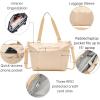 imageBaggallini Essential Laptop Tote  Work Tote Bag with Laptop Sleeve  Lightweight Travel Crossbody Shoulder Bag for WomenLight Khaki