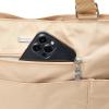 imageBaggallini Essential Laptop Tote  Work Tote Bag with Laptop Sleeve  Lightweight Travel Crossbody Shoulder Bag for WomenLight Khaki