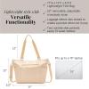 imageBaggallini Essential Laptop Tote  Work Tote Bag with Laptop Sleeve  Lightweight Travel Crossbody Shoulder Bag for WomenLight Khaki