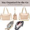 imageBaggallini Essential Laptop Tote  Work Tote Bag with Laptop Sleeve  Lightweight Travel Crossbody Shoulder Bag for WomenLight Khaki