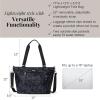 imageBaggallini Essential Laptop Tote  Work Tote Bag with Laptop Sleeve  Lightweight Travel Crossbody Shoulder Bag for WomenMidnight Garden