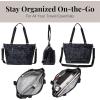 imageBaggallini Essential Laptop Tote  Work Tote Bag with Laptop Sleeve  Lightweight Travel Crossbody Shoulder Bag for WomenMidnight Garden