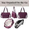 imageBaggallini Essential Laptop Tote  Work Tote Bag with Laptop Sleeve  Lightweight Travel Crossbody Shoulder Bag for WomenMulberry