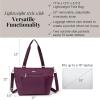 imageBaggallini Essential Laptop Tote  Work Tote Bag with Laptop Sleeve  Lightweight Travel Crossbody Shoulder Bag for WomenMulberry