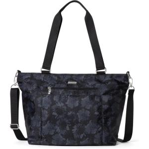 imageBaggallini Essential Laptop Tote  Work Tote Bag with Laptop Sleeve  Lightweight Travel Crossbody Shoulder Bag for WomenMidnight Garden