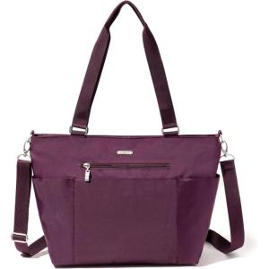 imageBaggallini Essential Laptop Tote  Work Tote Bag with Laptop Sleeve  Lightweight Travel Crossbody Shoulder Bag for WomenMulberry