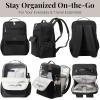 imageBaggallini Everyday Laptop Backpack  11x155 Lightweight WaterRepellent Nylon Travel Bag wPadded Laptop Sleeve ampamp RFID