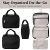 imageBaggallini Unisexs Hanging Travel Toiletry KitLightweight 6x10 Inch Makeup Bag ToilteryBlack