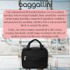 imageBaggallini Unisexs Hanging Travel Toiletry KitLightweight 6x10 Inch Makeup Bag ToilteryBlack