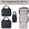 imageBaggallini Unisexs Hanging Travel Toiletry KitLightweight 6x10 Inch Makeup Bag ToilteryFrench Navy