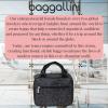 imageBaggallini Unisexs Hanging Travel Toiletry KitLightweight 6x10 Inch Makeup Bag ToilteryMidnight Blossom Print