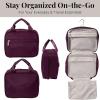 imageBaggallini Unisexs Hanging Travel Toiletry KitLightweight 6x10 Inch Makeup Bag ToilteryMulberry