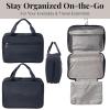 imageBaggallini Unisexs Large Hanging Travel Toiletry KitLightweight 8x11 Inch Makeup Bag ToilteryFrench Navy