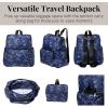 imageBaggallini Womens Carryall Packable Backpack MulberryIndigo Petal